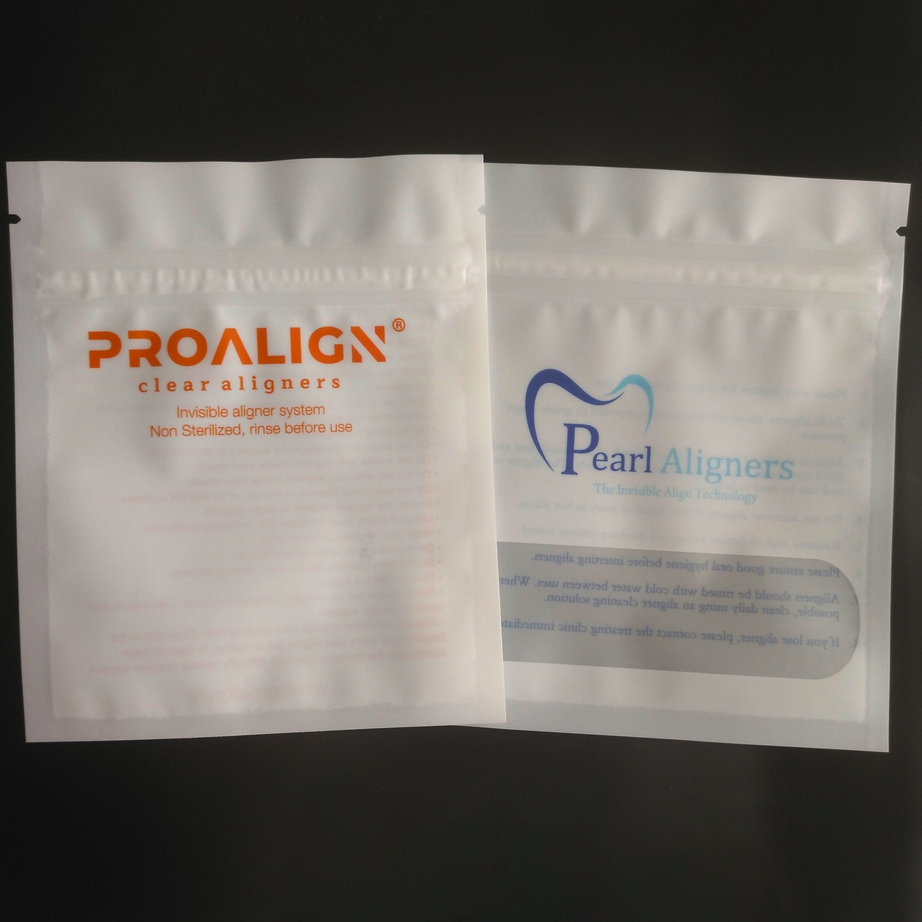 Răng Cmyk 120mic MOPP Túi bao bì bằng nhựa Ống đồng với một mặt