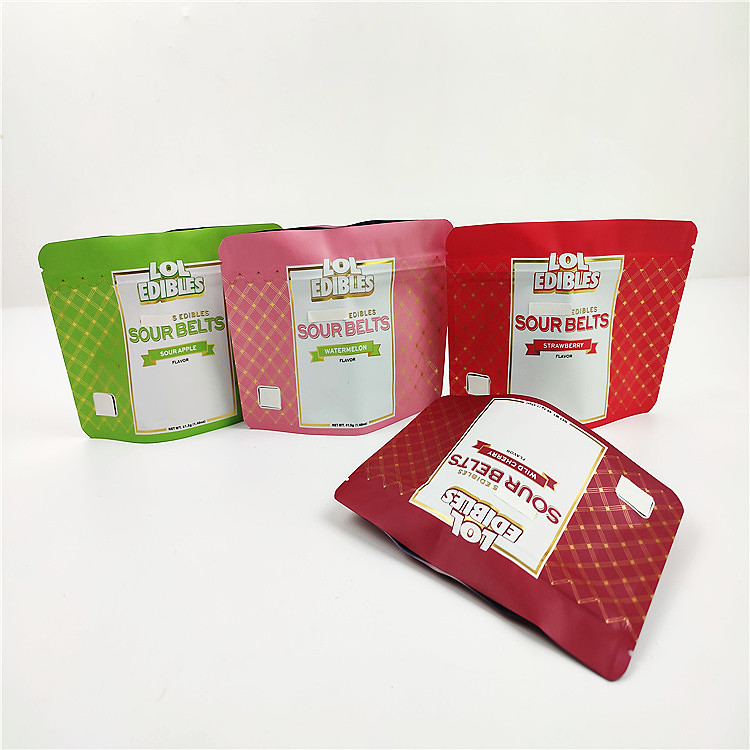 180mic 3.5g CMYK Mylar Cookie Bao bì Bao bì In ống đồng