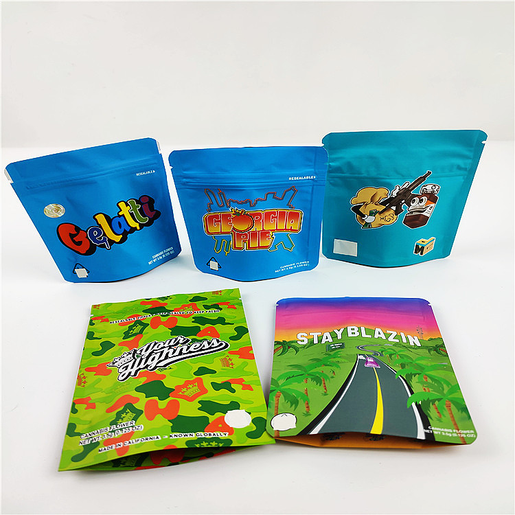 Túi chống mùi bánh quy FSC BSCI CMYK 3.5g Túi đựng bao bì CBD Mylar