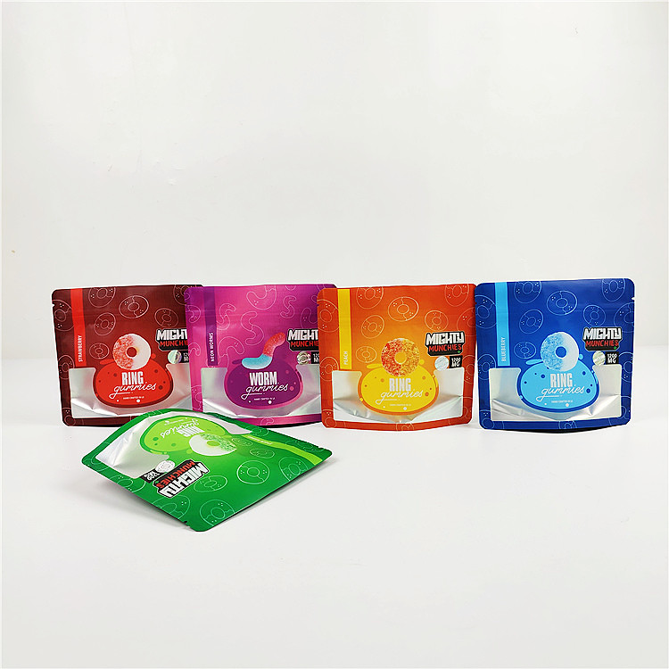 3.5g Nhựa Doypack Bao bì hương thảo mộc ăn được CMYK Túi đựng thảo dược Mylar
