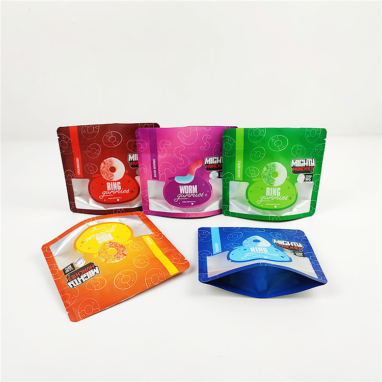 28g 80mic 1 / 4oz Túi Bao Bì CMYK Mylar Túi FSC Mờ CBD Mylar