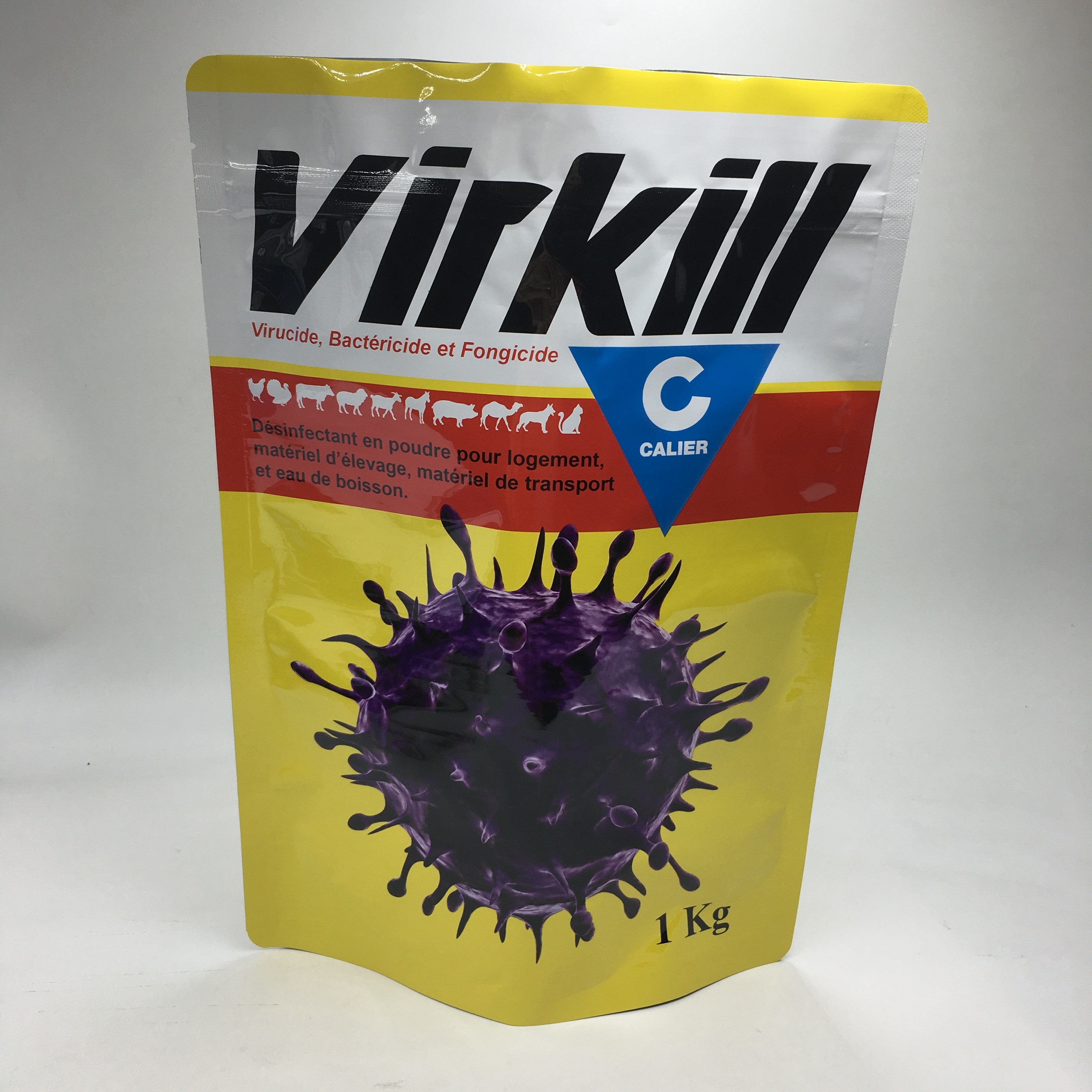 Đứng lên Hợp chất nhiều lớp nhôm nhiều lớp Whey Protein Bột lưu trữ thực phẩm Túi đóng gói Ziplock 1kg Bột thực phẩm Túi