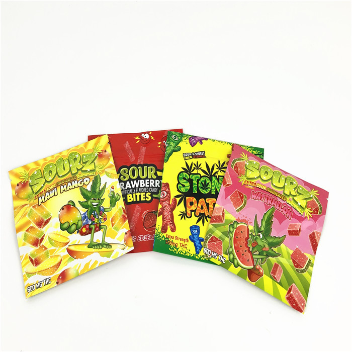 1lb 3,5g nhựa MOPP VMPET UV Spot Pouch 120mic Childproof Mylar Ziplock Bag