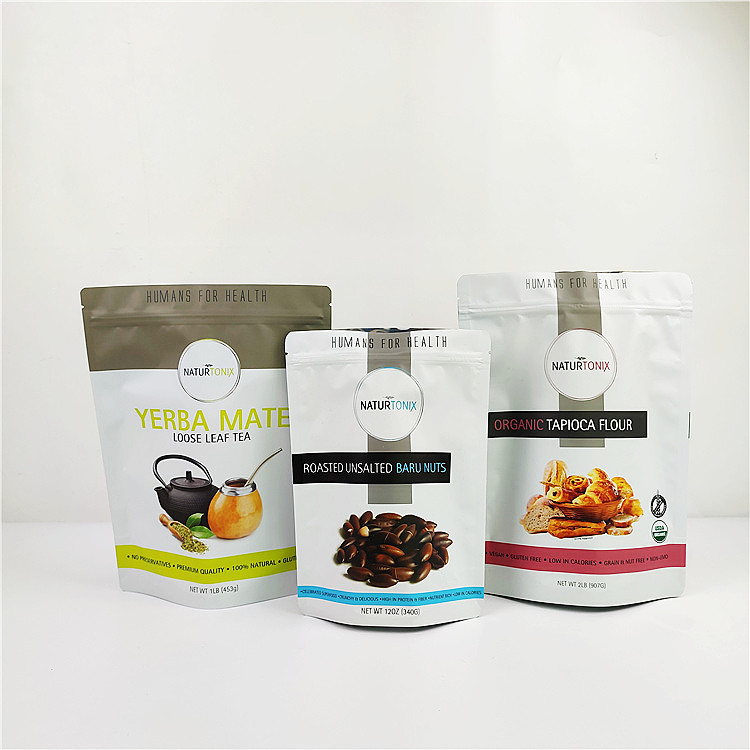 Túi nhựa nhôm lá nhôm 120mic cấp thực phẩm In ống đồng SGS CMYK