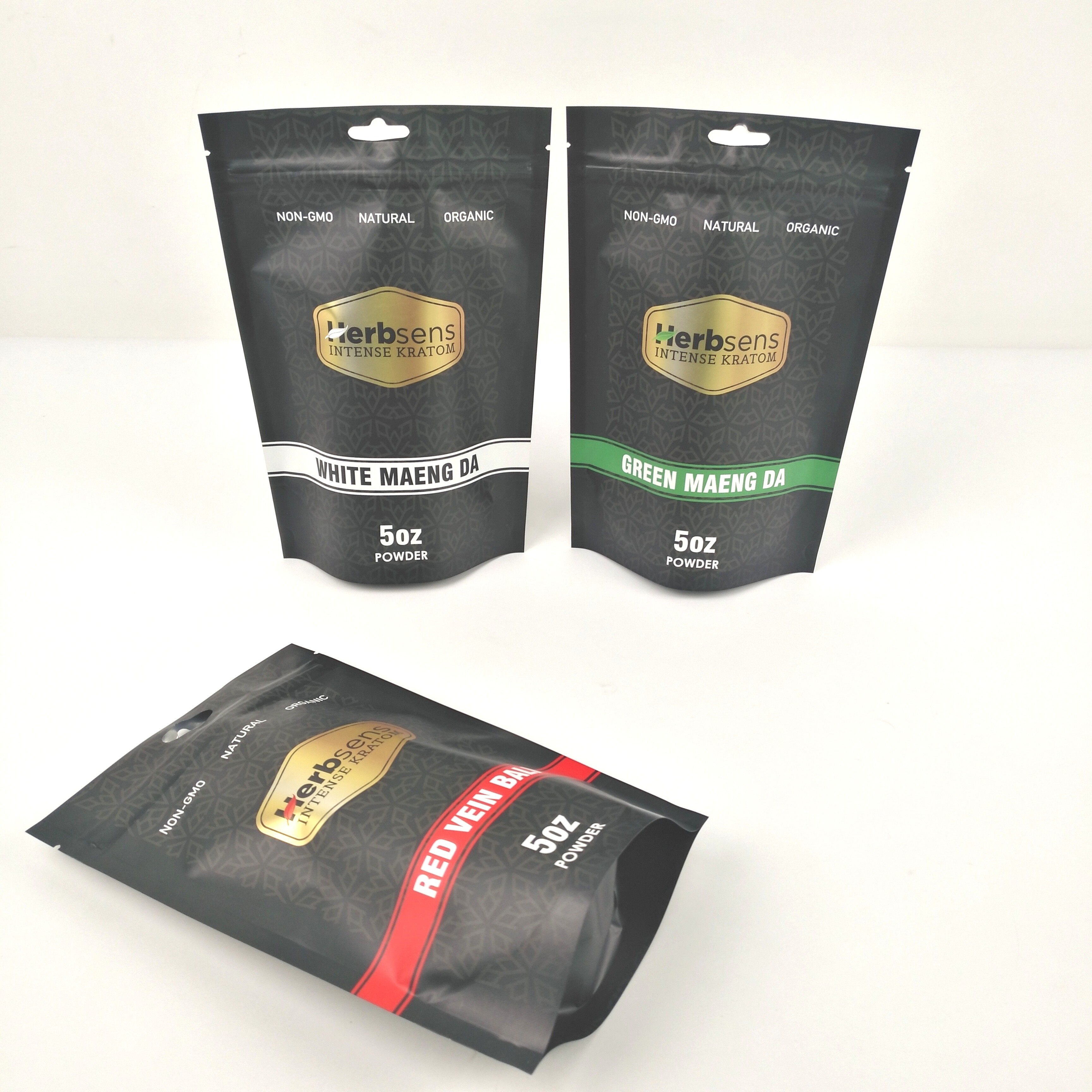 200g Vmpet 10C Túi nhựa nhiều lớp Bao bì Màu đen mờ Mopp