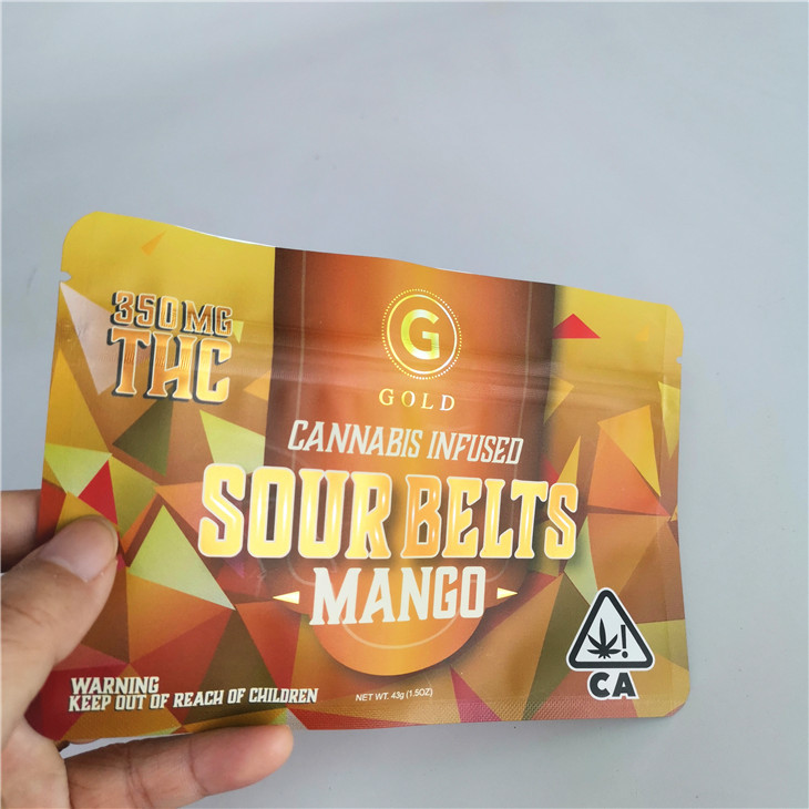 Túi Mylar Ziplock 4X6 inch Lót giấy THC CBD Swiss Weeds