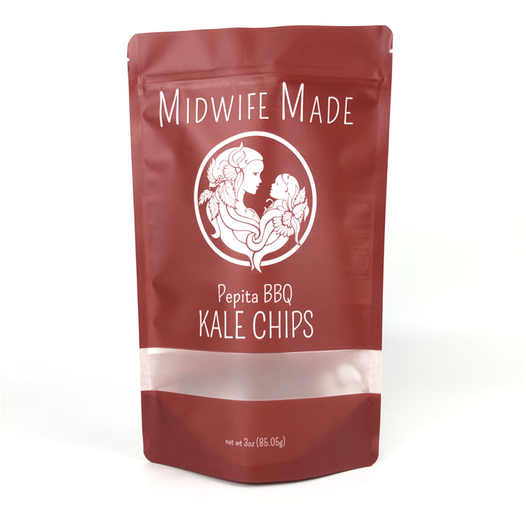 Bao bì thực phẩm bằng nhôm Hiệu ứng mờ Nhựa nhiều lớp Đứng lên Trà hỗn hợp rau quả Túi đựng khoai tây chiên