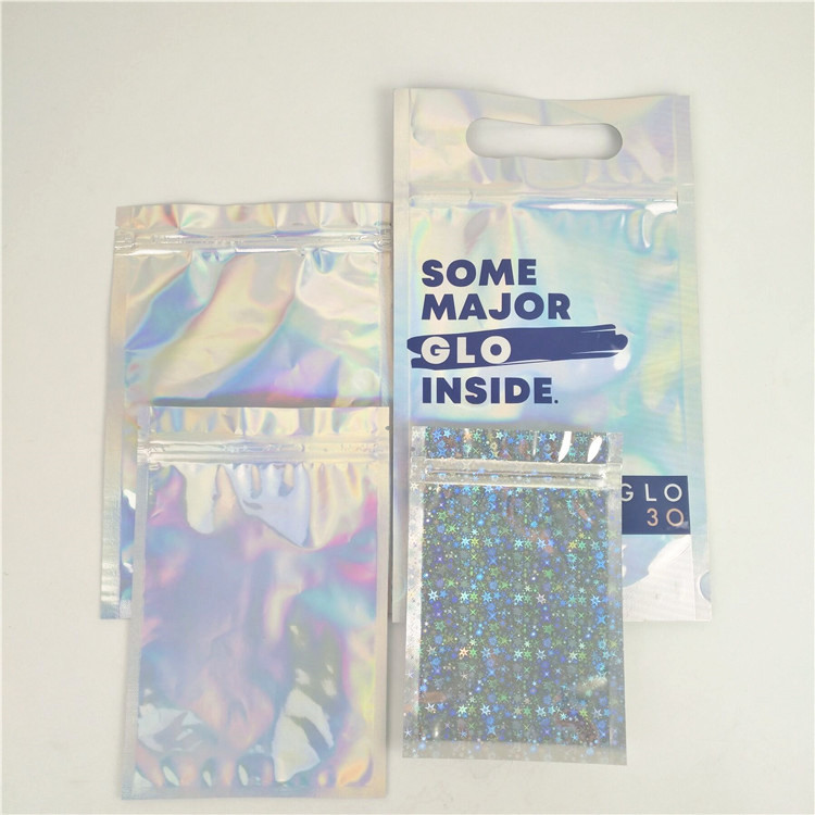 Bóng UV CMYK Dây kéo Túi ba chiều Túi đựng thực phẩm bằng nhựa MOPP