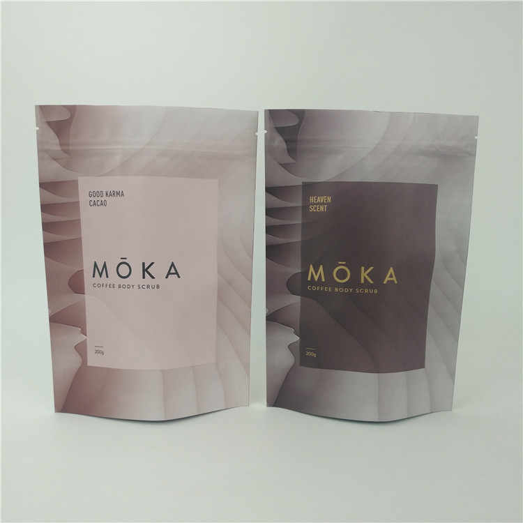 Túi nhựa trang điểm MOPP Bao bì VMPET AL Tự đứng 1.2C MPET