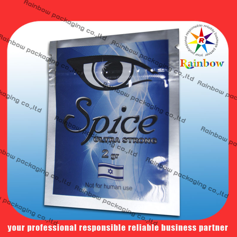 Túi nhôm 100 micron PET / AL / PE cho gói hương thảo dược