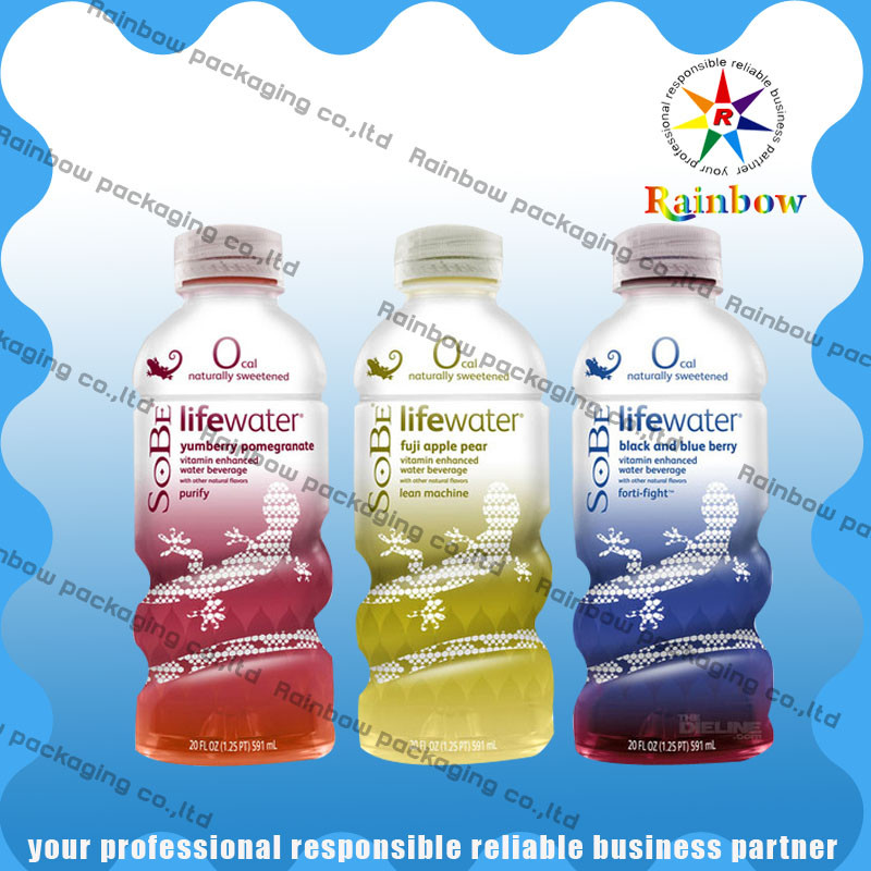 Uống chai Shrink Bọc tay áo In tùy chỉnh nhiệt Nhạy cảm