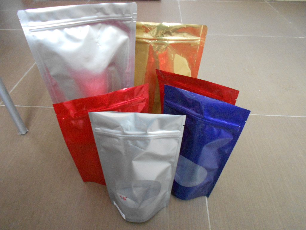 Bao bì túi snack tùy chỉnh, BOPP / LDPE Đứng lên Túi thực phẩm Ziplock Mylar