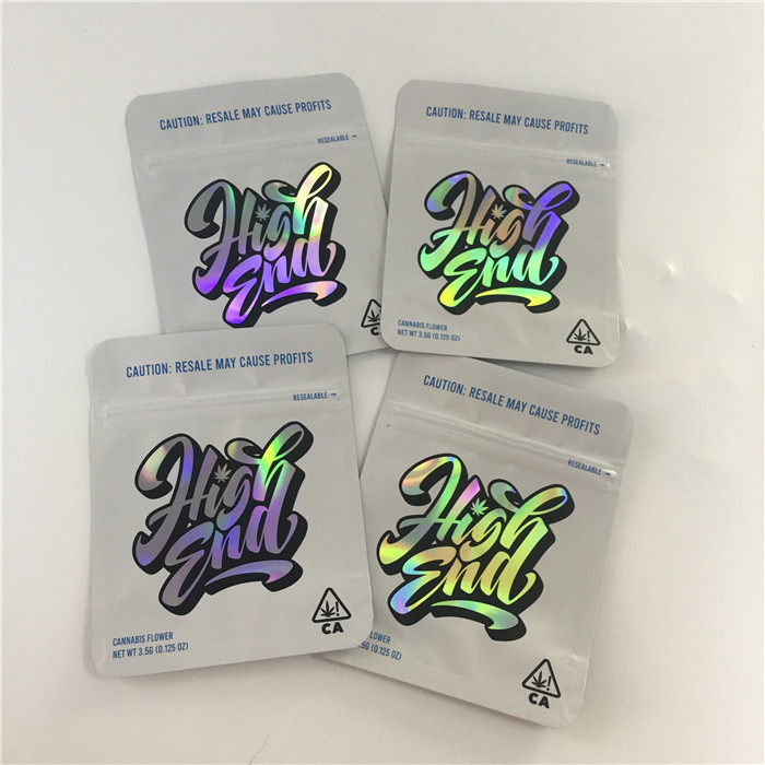 Túi nhựa chống mùi 3,5g in Hình dạng bất thường Túi Mylar có thể ăn được