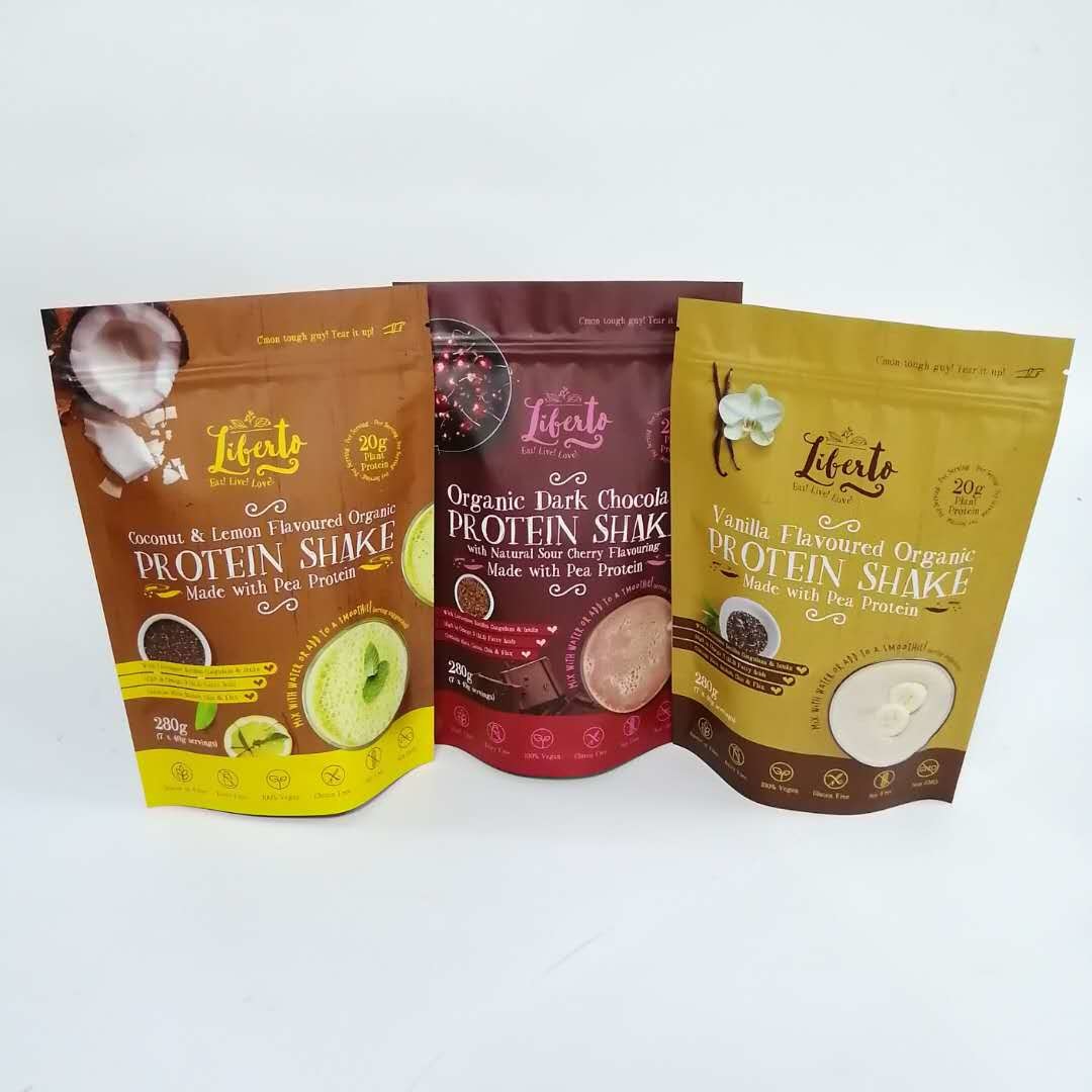 Nhiều lớp VMPET nhôm lá đứng Túi nhựa Mylar Túi dây kéo Chống ẩm