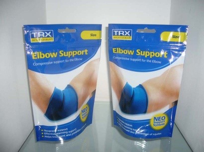 Túi thể thao in đứng lên Túi nhựa Đóng gói với Ziplock / Tear Notch