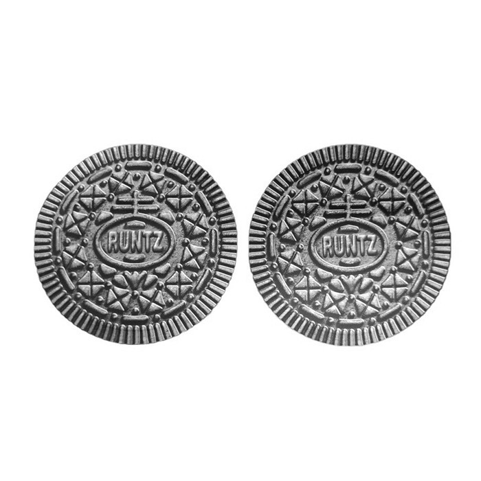 Bánh quy hình tròn Mylar Túi nhôm nhôm có thể uốn lại ăn được 3,5g Cắt chết