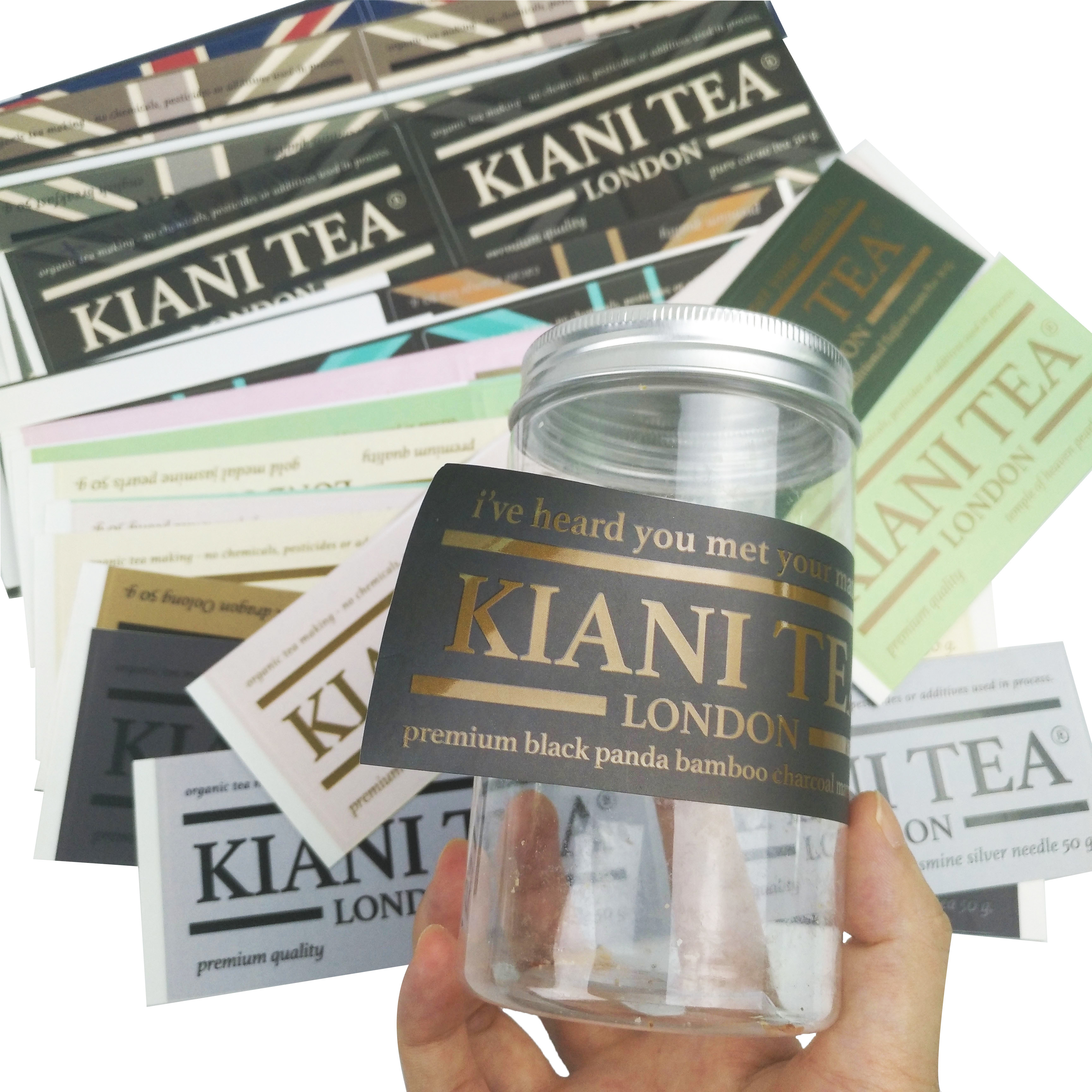 Keo dán tùy chỉnh độc đáo Nhãn dán không thấm nước Sản phẩm thực phẩm Chai nước Logo tùy chỉnh Nhãn in Nhãn dán