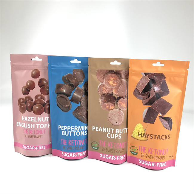 CMYK 110mic Zipper Stand Up Pouch Edibles Hemp Child Proof Mylar Túi