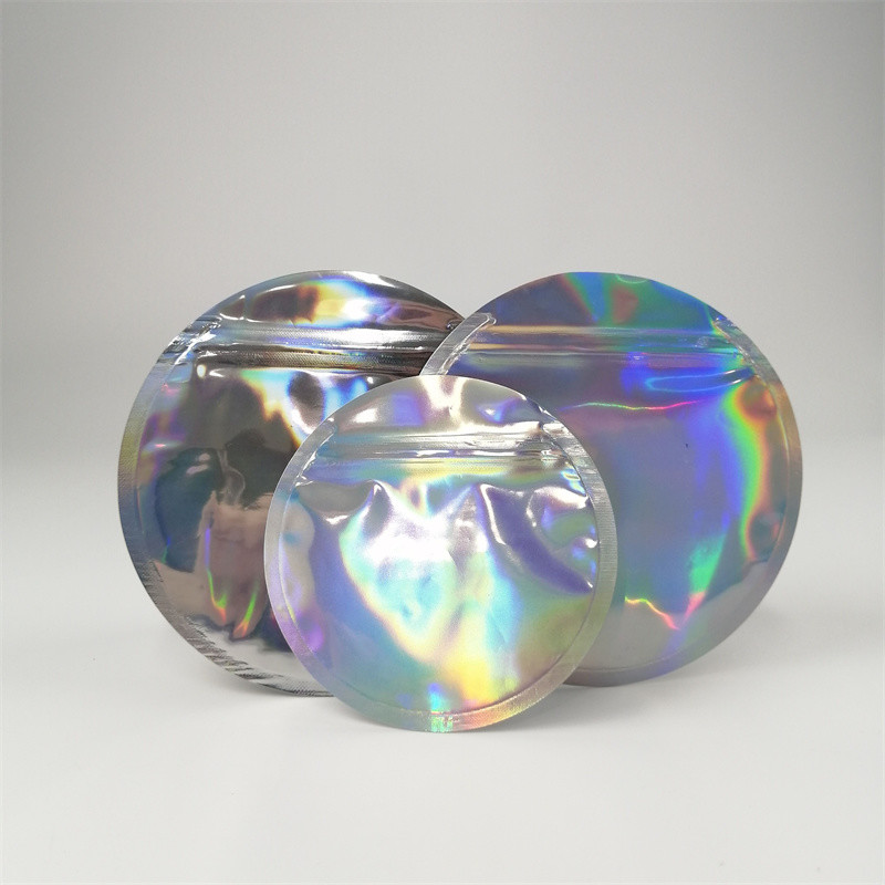 In ấn tùy chỉnh Túi nhựa hình tròn có thể ăn được Bao bì 3.5g 7g