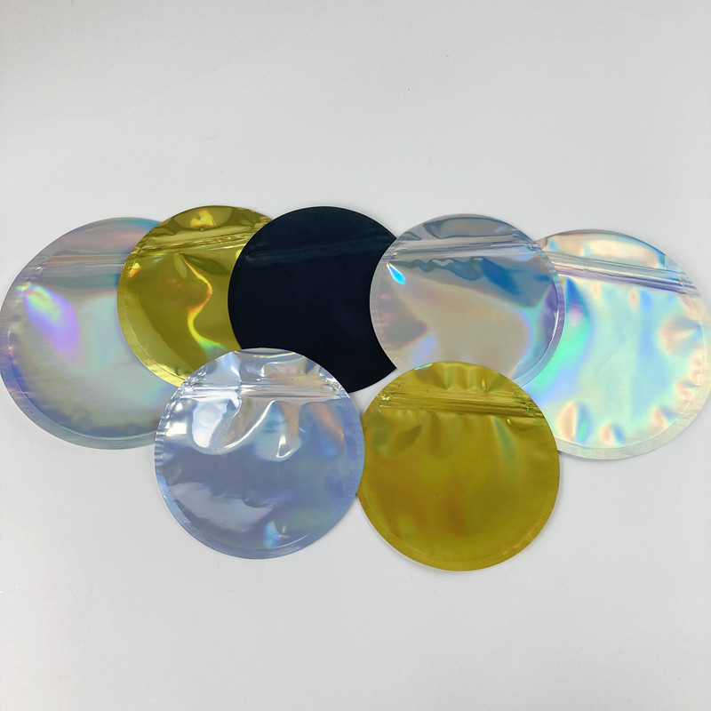 Túi nhôm Mylar Holographic có thể uốn lại được Cắt hình tùy chỉnh 3.5G