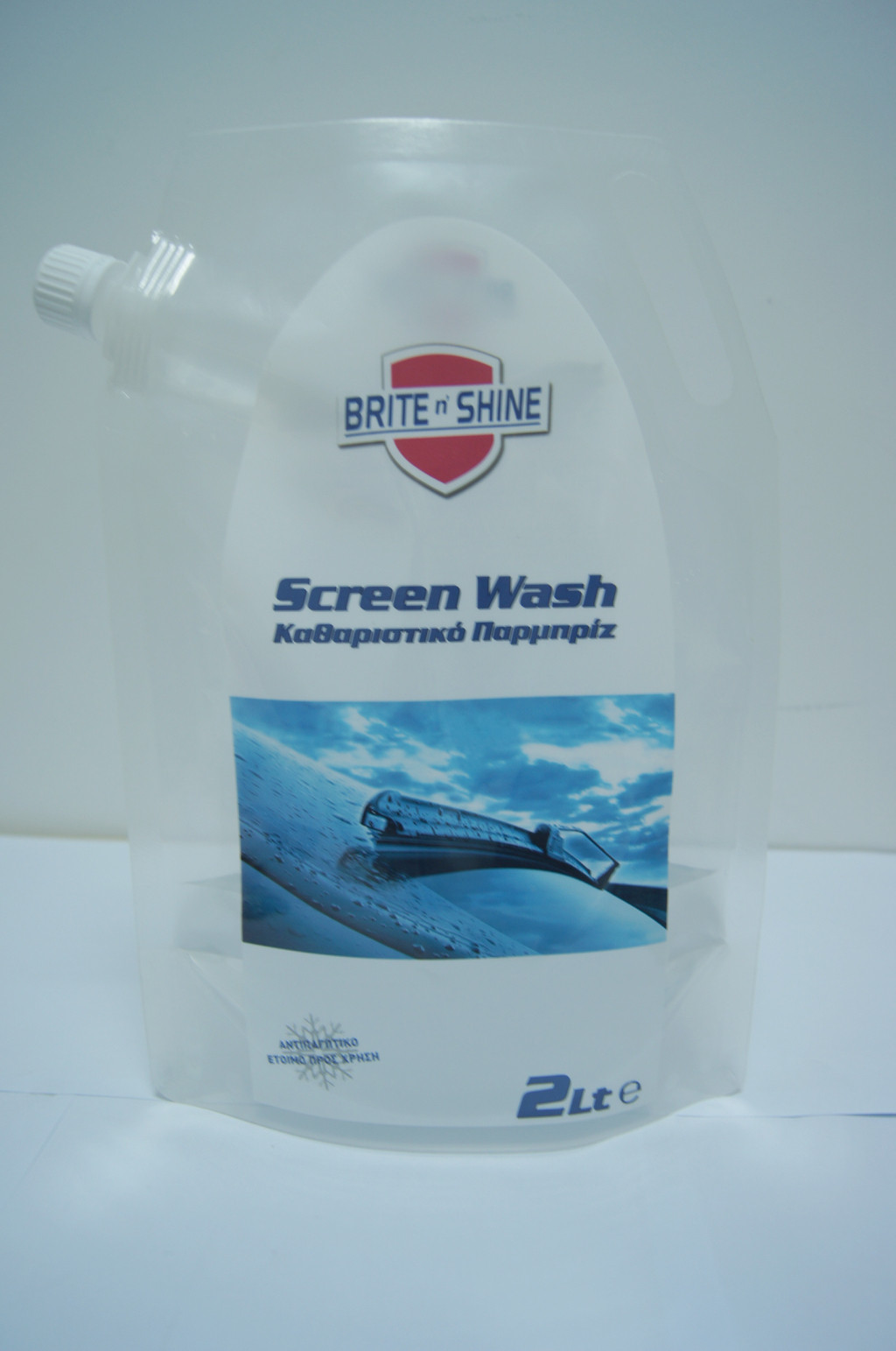 2 lít nhựa trong suốt đứng lên túi màn hình Rửa bao bì / đứng lên túi để rửa bao bì