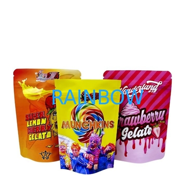 Minfly Digital Printing Custom Aluminum Foil Resaleable Stand Up Smell Proof Zipper Mylar Packaging Bag Bags Cho Thực phẩm