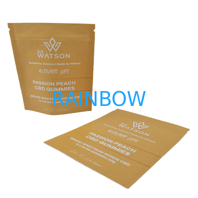 Sản phẩm bán buôn môi trường thân thiện Biodegradable Kraft giấy Mylar túi có thể đóng lại in kỹ thuật số PLA túi chống mùi với logo