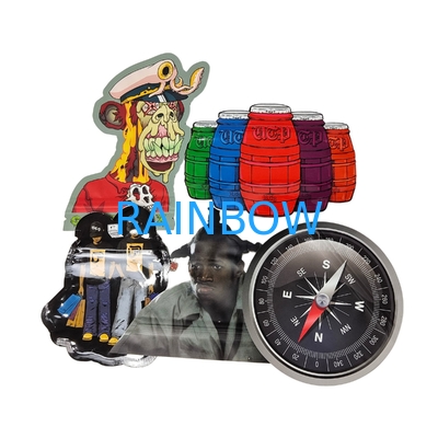 Ăn 3.5g Mylar Bags Ziplock đặc biệt hình dạng kẹo thảo mộc bánh quy Bao bì kẹo