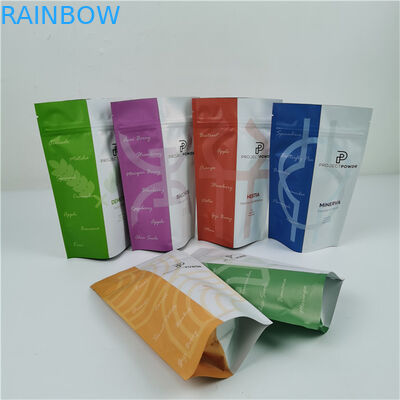 Bao bì niêm phong thực phẩm bằng nhựa có thể đóng lại Matt Finish Aluminum Foil Mylar Plastic Standing Bag Logo tùy chỉnh