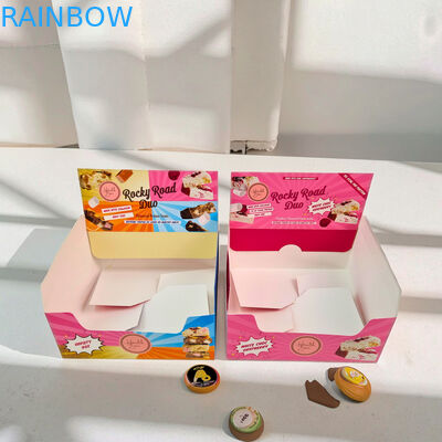 Custom Logo Biodegradable Hot Stamping Display Box for Chocolate Candy Counter Cardboard Display