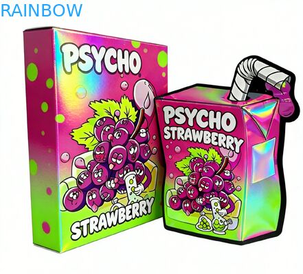 Custom Printed Smell Proof Child Resistant Mylar Bags and Stand Up Pouches for Snack Packaging