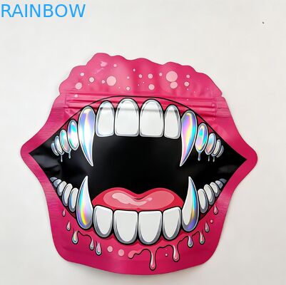 Túi Mylar Holographic Mềm Mại có Khóa Kéo dùng cho Kẹo, Thảo Mộc, Hoa Khô, Kẹo dẻo, Bánh quy, Đường, Đóng gói Chống Trẻ em