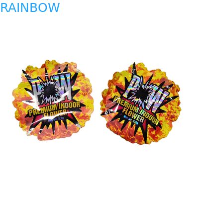 Thùng Mylar chống mùi Holographic tùy chỉnh chống trẻ em với khóa lại cho bao bì đồ ăn nhẹ